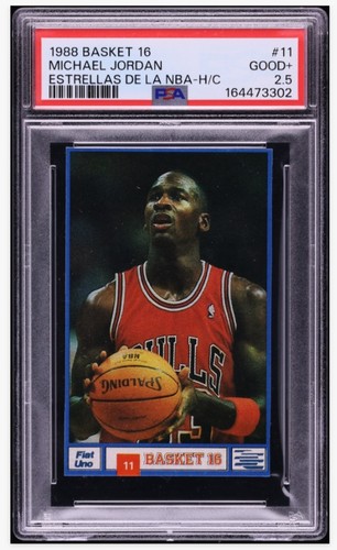 1988 Basket 16 Las Estrellas De La NBA Michael Jordan #11 PSA 2.5 Rare