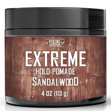 Viking Revolution Sandalwood Hair Pomade for Men - 4 Ounce Pack of 1 