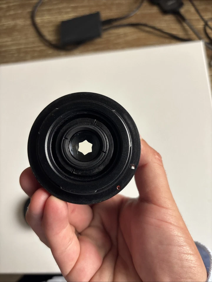 Industar Soviet Vintage 50mm 2.8 com Star Bokeh Excelente Estado Adaptador EF - Imagem 3 de 4