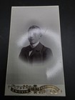 Antique Engvig B&W Studio Portrait  Card Photo of Boy, Kristiansund — photo 6