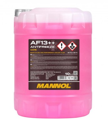 Mannol 4015 AF13++ Antifreeze (-40°C) Kühlerfrostschutz 10L BSI GB BS 6580:2010