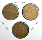 1935-P 1935-D 1935-S  Lincoln Wheat Copper Penny Cent - 3 Coin Set [USP-188] — photo 2