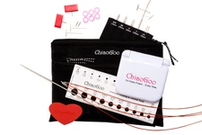 ChiaoGoo Twist Minis 4" Interchange Circular Knitting Set US Sizes 000 to 1.5