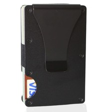 The Ridge Style Titanium Wallet with RFID Blocking Card Slots, Money Clip Usa