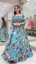 Women Fox Georgette Lehenga Choli Dupatta Set Embroidery Wedding Wear