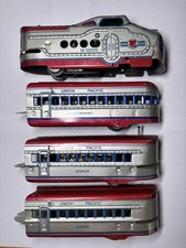 Vintage Marx Union Pacific M10005 Tin Streamline Passenger Train Set 4 Piece