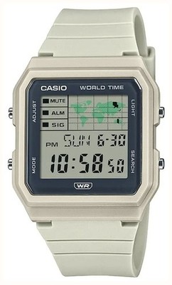 Casio Unisex Digitaluhr mit LED Zifferblatt und weißem Armband LF-30W-8AEF