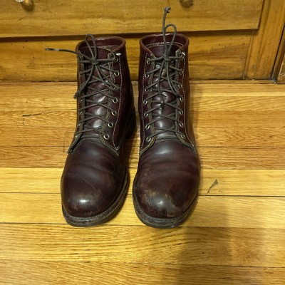 LL Bean Katahdin Chippewa Leather Boots Oxblood Cordovan Mens 11