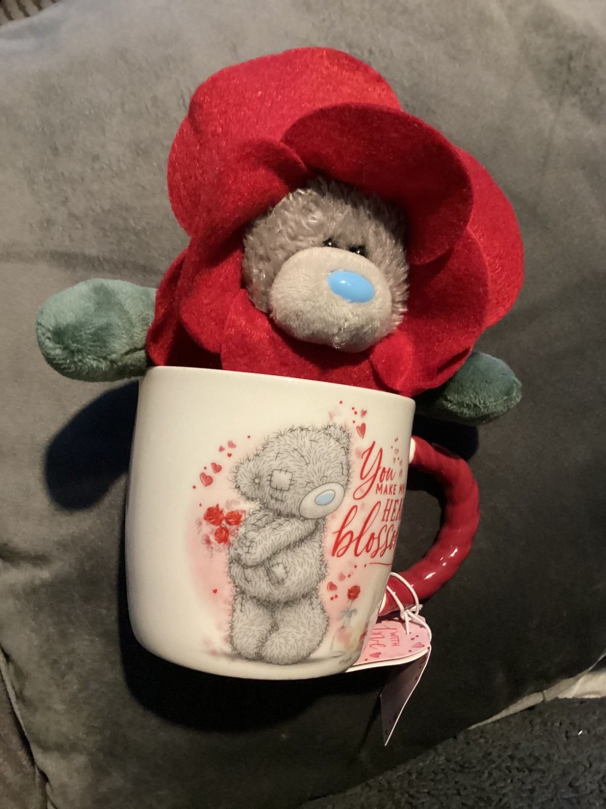 BNIB New Me To You Tatty Teddy Ceramic Mug & Plush Gift Set - 14cm Teddy Toy
