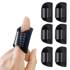 "6-Pack Pinky Finger Splints for Left/Right Hand Adjustable Single-Strap Brace..