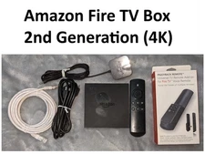 Amazon Fire TV Box 4k Media Streamer 2nd Gen DV83YW Alexa Remote Piggyback Stick