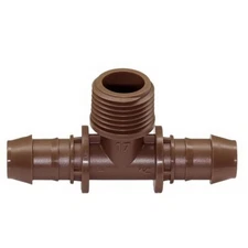 Rain Bird XFFTMA050 17mm Drip Tee x 1/2" MPT Adapter Irrigation Fitting 5/10 Pks
