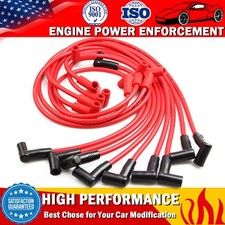 8mm Spark Plug Wire Set for Chevy GMC 305 350 5.7L 305 4048 HEI 90 Over V8 SBC