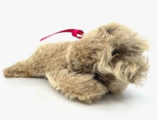 Steiff Floppy Raudi Dachshund Dog 17cm 7in Mohair Plush 1970s ID Button Vintage