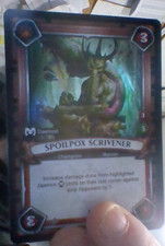 Warhammer Age Of Sigmar Champions Savagery TCG : Spoilpox Scrivener  FOIL