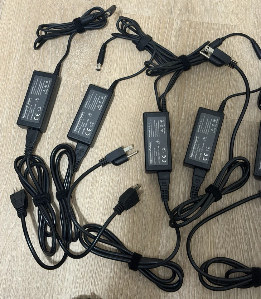 Lote de 10 Cargador Adaptador CA 65W 7.4mm 19.5V 3.34A Cargadores de Repuesto Foto 3 de 4