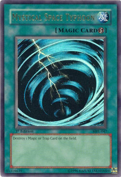 YuGiOh Mystical Space Typhoon (V.1) MRL-EN047 Ultra Rare Englisch PO 1st