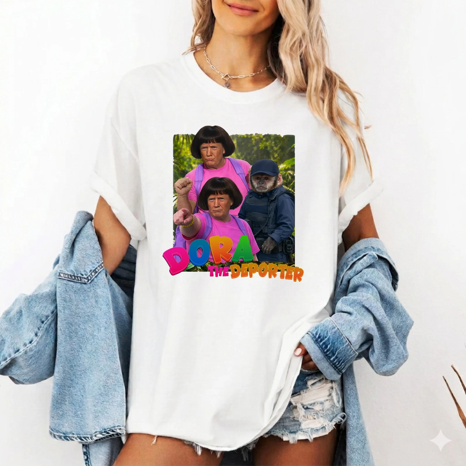Dora The Deporter Trump T-Shirt, ICE Specific Meme Shirt, Funny Gift Shirt