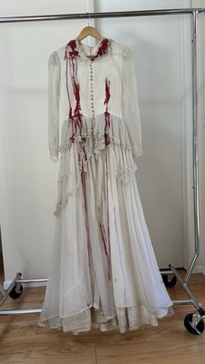 Vampire Bride Victorian Handmade Wedding Dress Cosplay Costume Party Corpse S