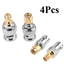 4PCS BNC to SMA Type Male Female RF Connector Adapter Test Converter Kit