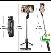 selfie stick tripod bluetooth remote