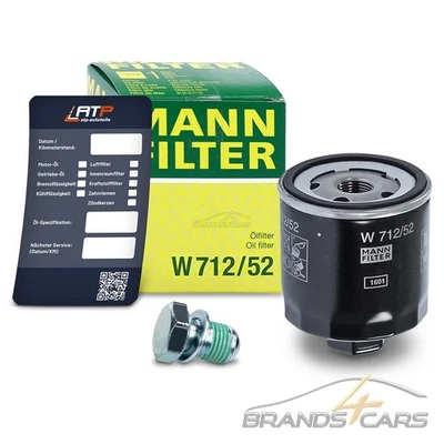 MANN ÖLFILTER+ÖLABLASS-SCHRAUBE FÜR AUDI A2 SEAT SKODA VW GOLF 4 5 POLO 6N 9N 6R - Bild 1 von 4
