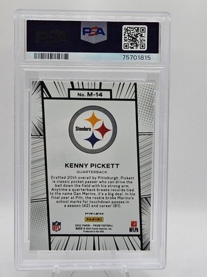 2022 Prizm Kenny Pickett MANGA RC Rookie M-14 SSP PSA 9 | eBay