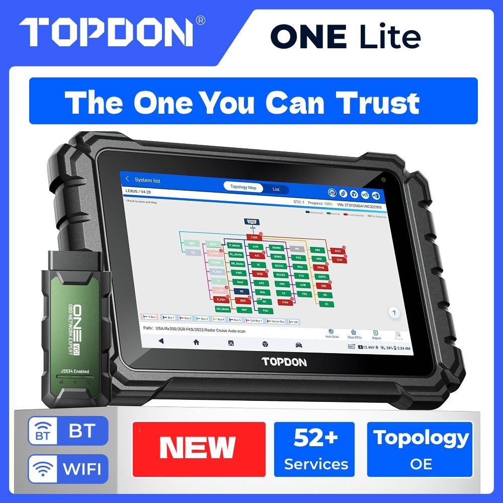 2026 TOPDON ONE Lite Car Diagnostic Tool CANFD DOIP 52+ Resets OBD2 Scanner US