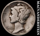 1935-S Silver Mercury Dime - Scarce  Semi-key  Better Date  No Reserve  #i1591