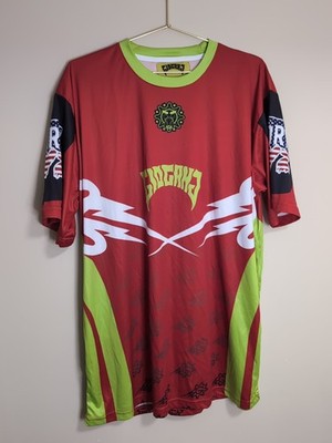 Glo Gang Glory Boyz Shirt Mens 2XL Red Neon Green Chief Keef Rap Hip Hop Concert