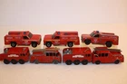 7 Vintage 1950-1974 Matchbox/Hot Wheels Fire First Responder Trucks ONE REDLINE