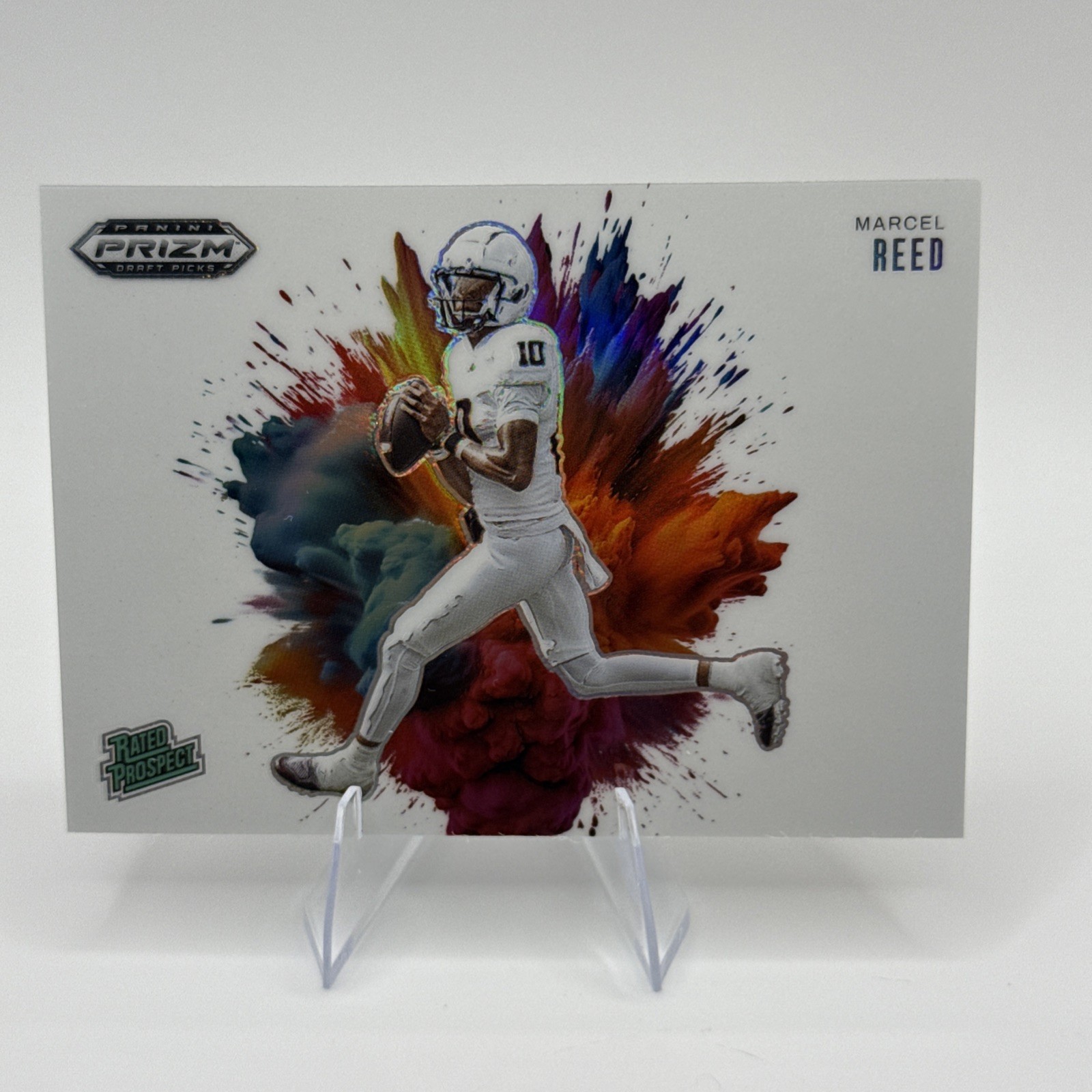 2025 Panini Prizm Draft Picks Color Blast White Marcel Reed Case Hit