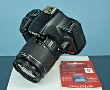 Canon EOS Rebel XSi 12.2MP Digital SLR w/ EF-S 18-55mm SD Batteries Charger Case