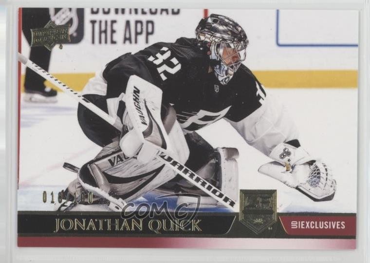 2020-21 Upper Deck UD Exclusives 18/100 Jonathan Quick #338 2o7