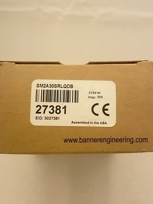 Banner 27381 SM30 SERIES 150 M RANGE OPPOSED MODE BARREL SENSOR NEW IN BOX
