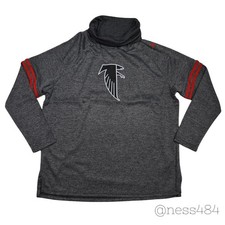 Nike NFL Atlanta Falcons Womens XL Gray Dri-Fit Cowl Neck Pullover Top