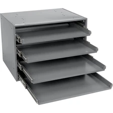 Durham Heavy Duty Bearing Rack For Large Compartment Boxes Fits Four Boxes
