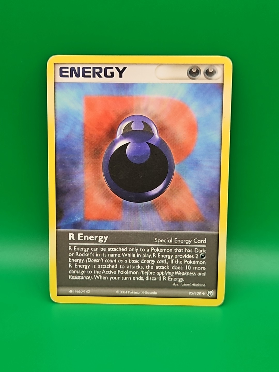 R Energy 95/109 2004 EX Team Rocket Returns Pokemon Card TCG Nintendo
