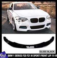 M SPORT PRE-LCI FRONT BUMPER SPLITTER LIP FOR BMW 1 SERIES F20 F21 GLOSS 2011-14