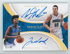 2017 -18 Panini Immaculate Aaron Gordon, Jonathan Isaac Rookie Dual Auto 31/49