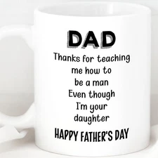 Gift For Dad From Daughter, Father's Mug, Funny Mug For Dad