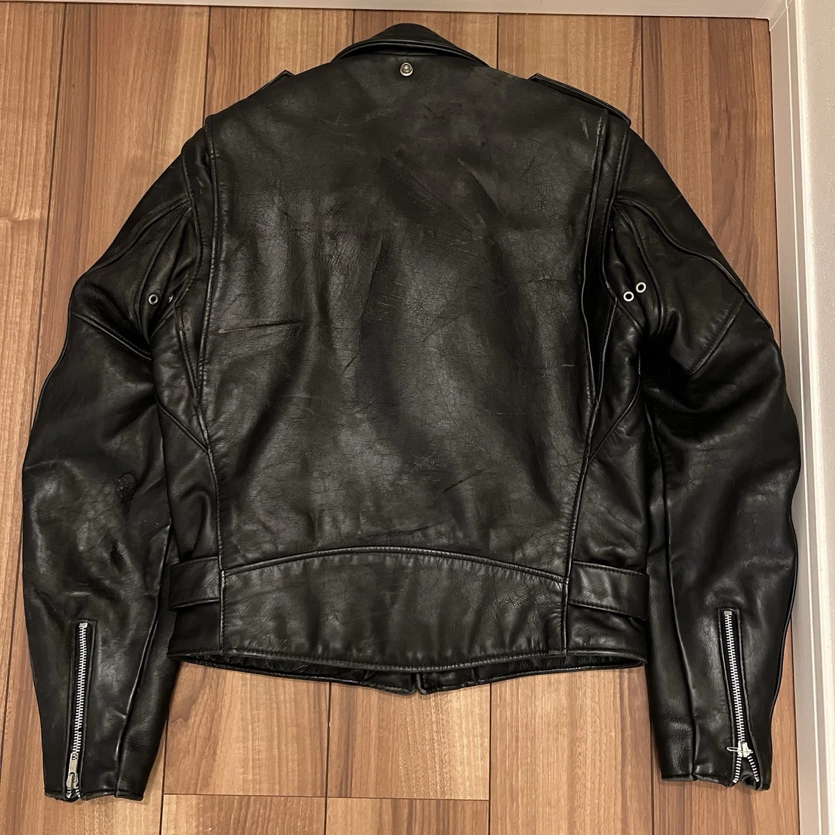 Chaqueta de moto de cuero de dirección Schott Perfecto Double 618 36 641 613 118