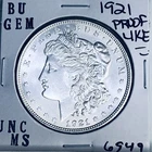 1921 BU GEM MORGAN SILVER DOLLAR UNC MS+++ U.S. MINT RARE COIN 6949