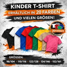 T-SHIRT KINDER BASIC KIDS KURZARM RUNDHALS OR...
