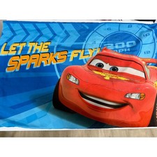 Disney Pixar Cars Lightning McQueen Standard Pillowcase 28x20 Kids Bedding