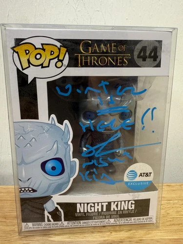 Funko POP #44 Game of Thrones Night King SIGNED by Richard Brake. BAM Authentic