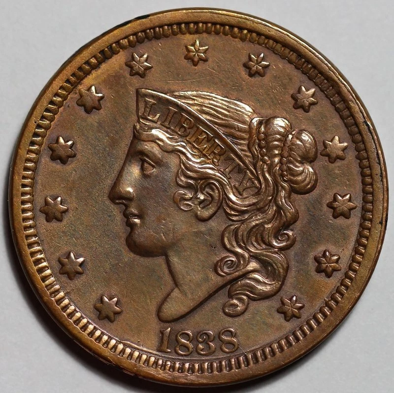 1838 Year Coronet Head US Large Cents (1816-1839) for sale | eBay