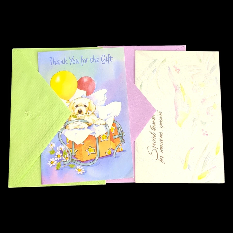 Lote de 24 tarjetas de felicitación de agradecimiento lote mixto algunas duplicadas con sobres Foto 3 de 4