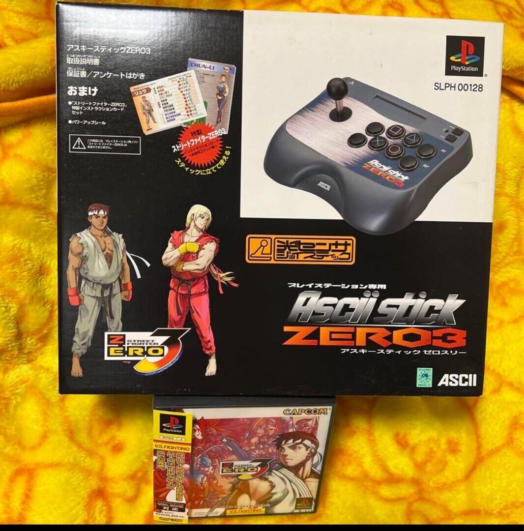 PS1 Street Fighter Zero 3 Japan version w/ Arcade controller PS1 Street Fighter Zero 3 Japan version w/ Arcade controller