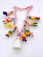 Vintage style Snow white 7 dwarfs charms necklace